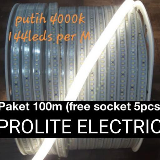 BANTING HARGA PAKET LED SELANG NATURAL WHITE 4000K 2835 144 LED 144 LAMPU
