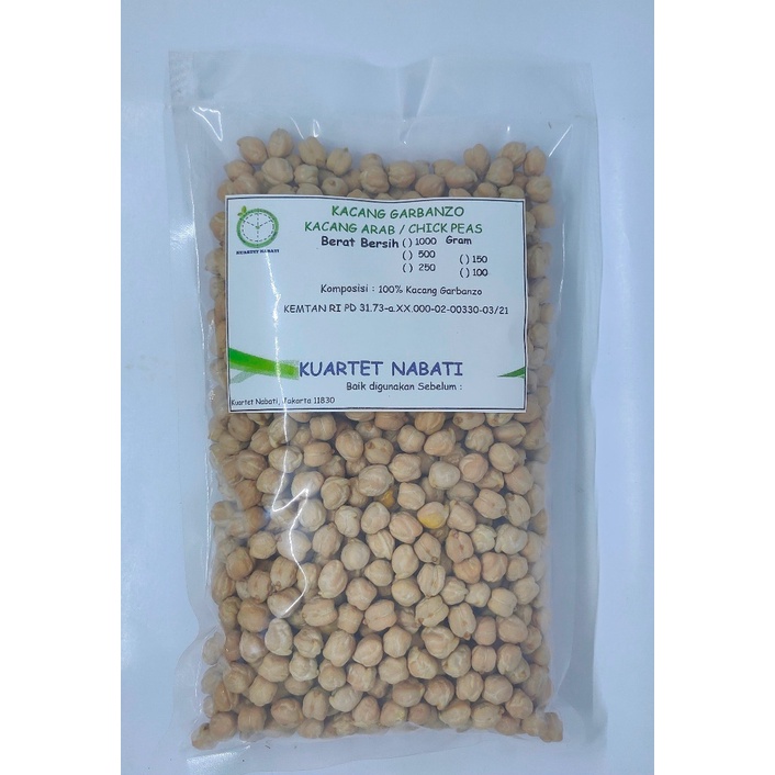 

1000gr Kacang Arab Mentah/ Garbanzo/ Raw Chickpeas/ Chick Pea MPASI