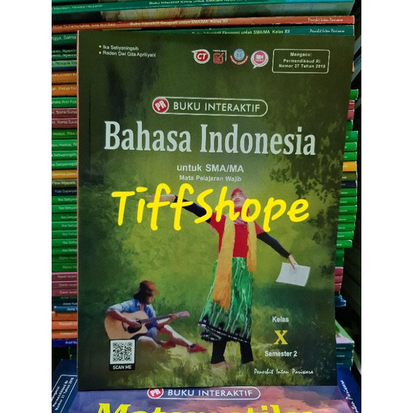 Buku PR/LKS interaktif bahasa indonesia kelas 10 semester 2 tahun 2021