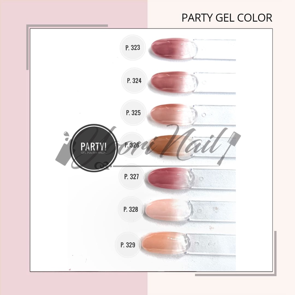 PARTY kutek gel halal uv led (01-50) nail polish party 15ml party gel color glitter cat eye all series