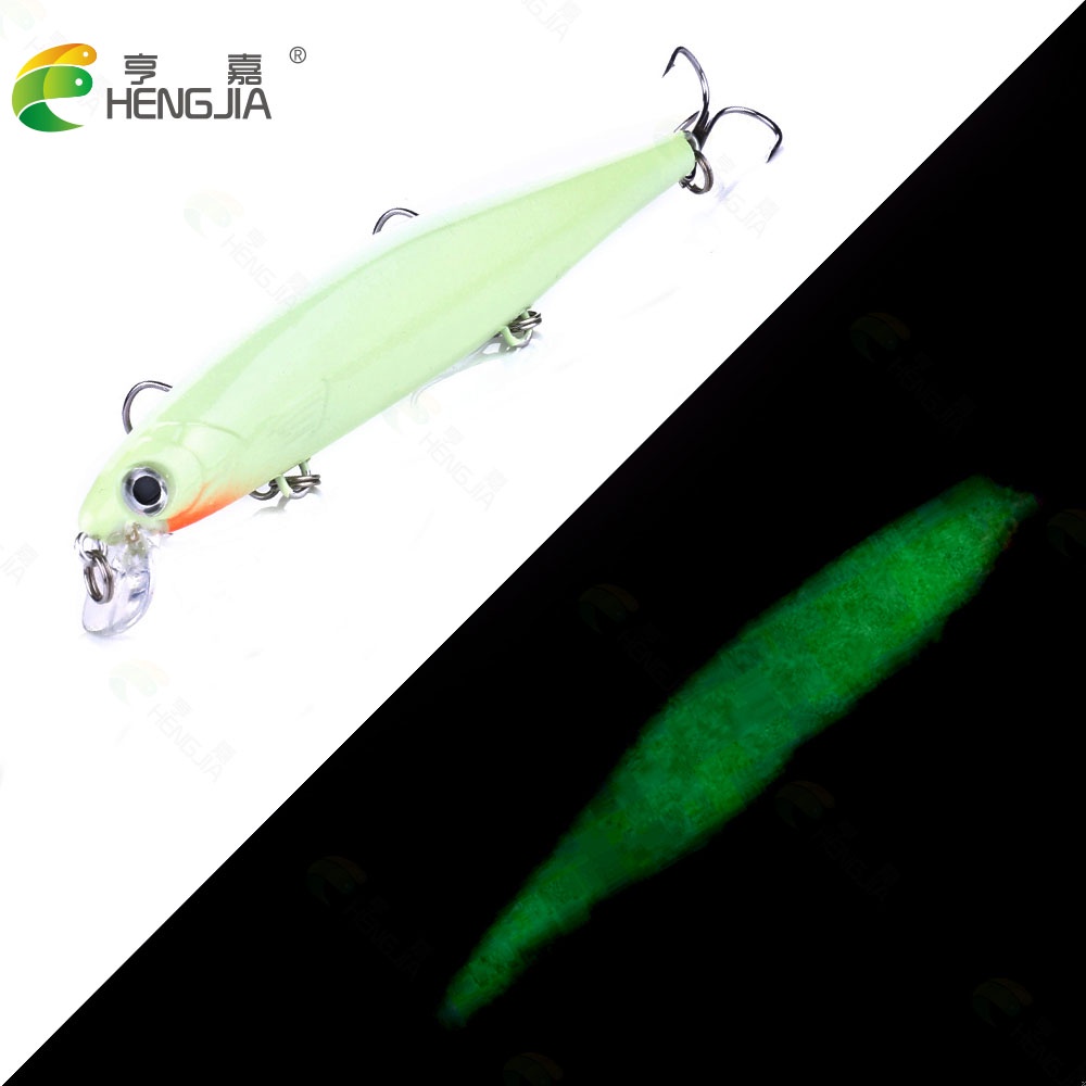 Hengjia 1pc Umpan Pancing Tiruan Bentuk Ikan Kecil 11cm 13g Dengan Kail Treble