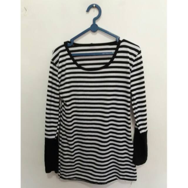 Kaos stripe lengan panjang