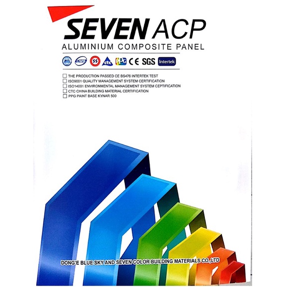 Alumunium Composite Panel (ACP) SEVEN Eksterior / PVDF 0,30MM TEBAL 4mm Alloy 1100