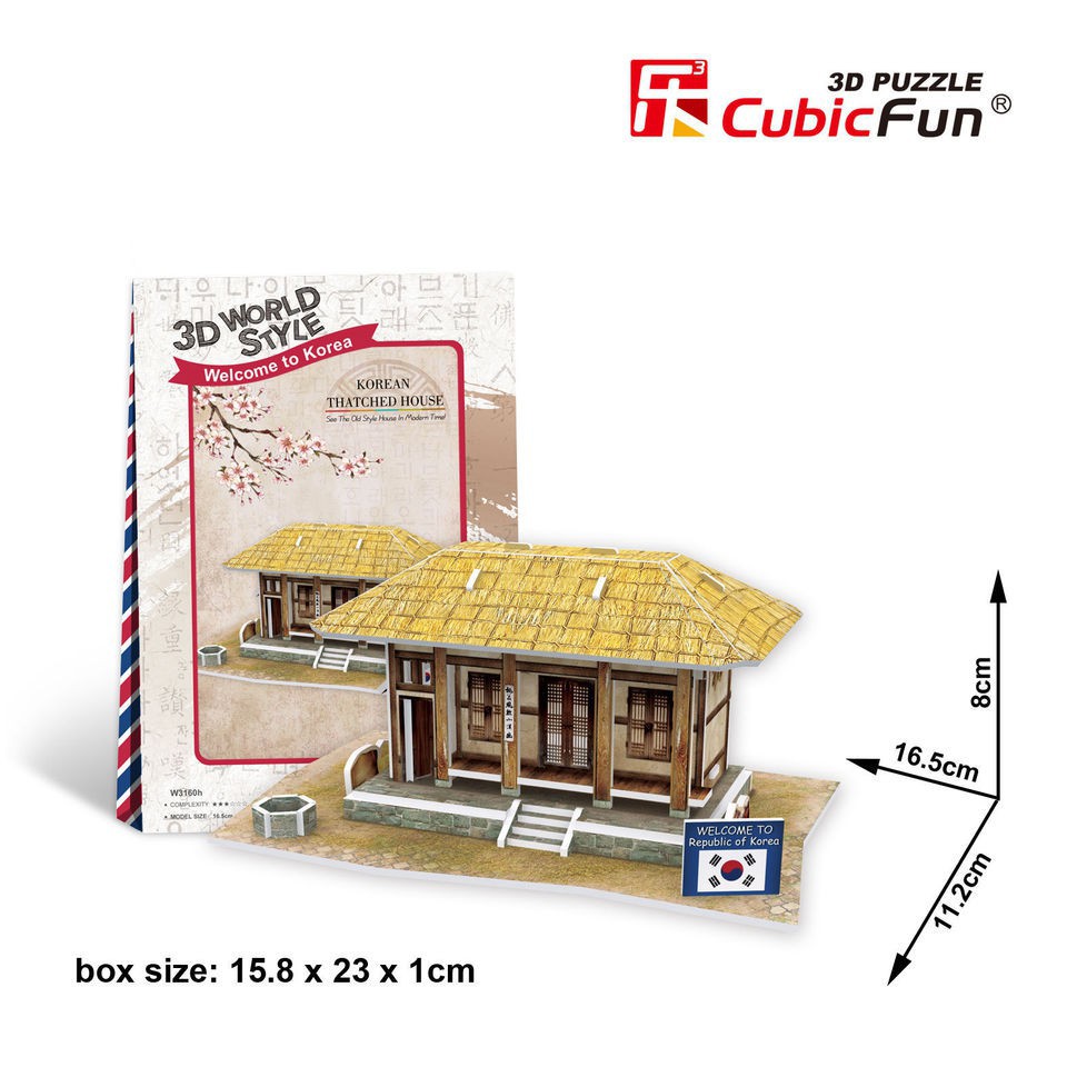 Cubicfun - Cubic Fun - 3D Puzzle World Style Korea - Kado Anak - Edukasi