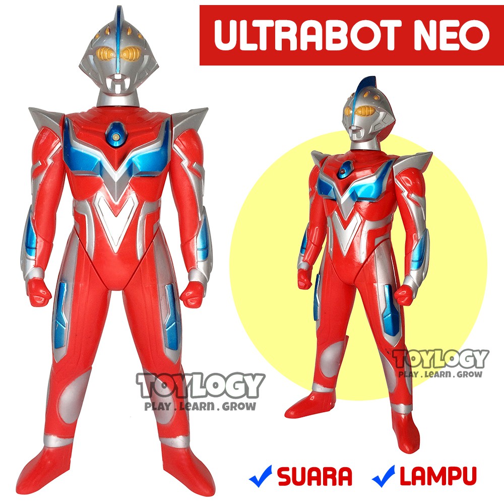 Mainan Anak Robot Ultraman  Ultrabot Neo Figure Suara Lampu 