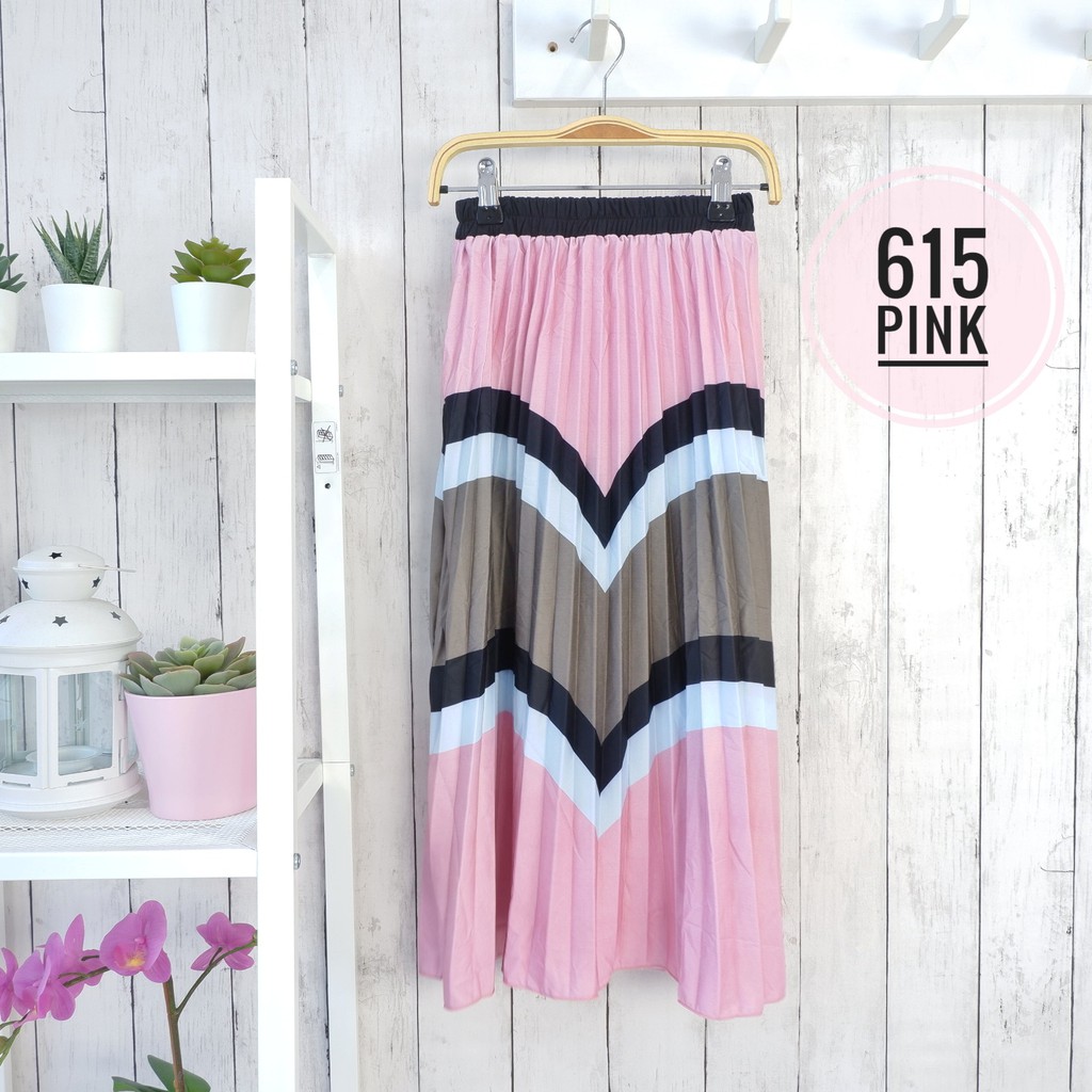 ROK PLISKET ANAK PRINTING 615 PRISKET ANAK PANJANG PLEATED SKIRT FLARE SKIRT MAYUNG FLOWY REMPEL