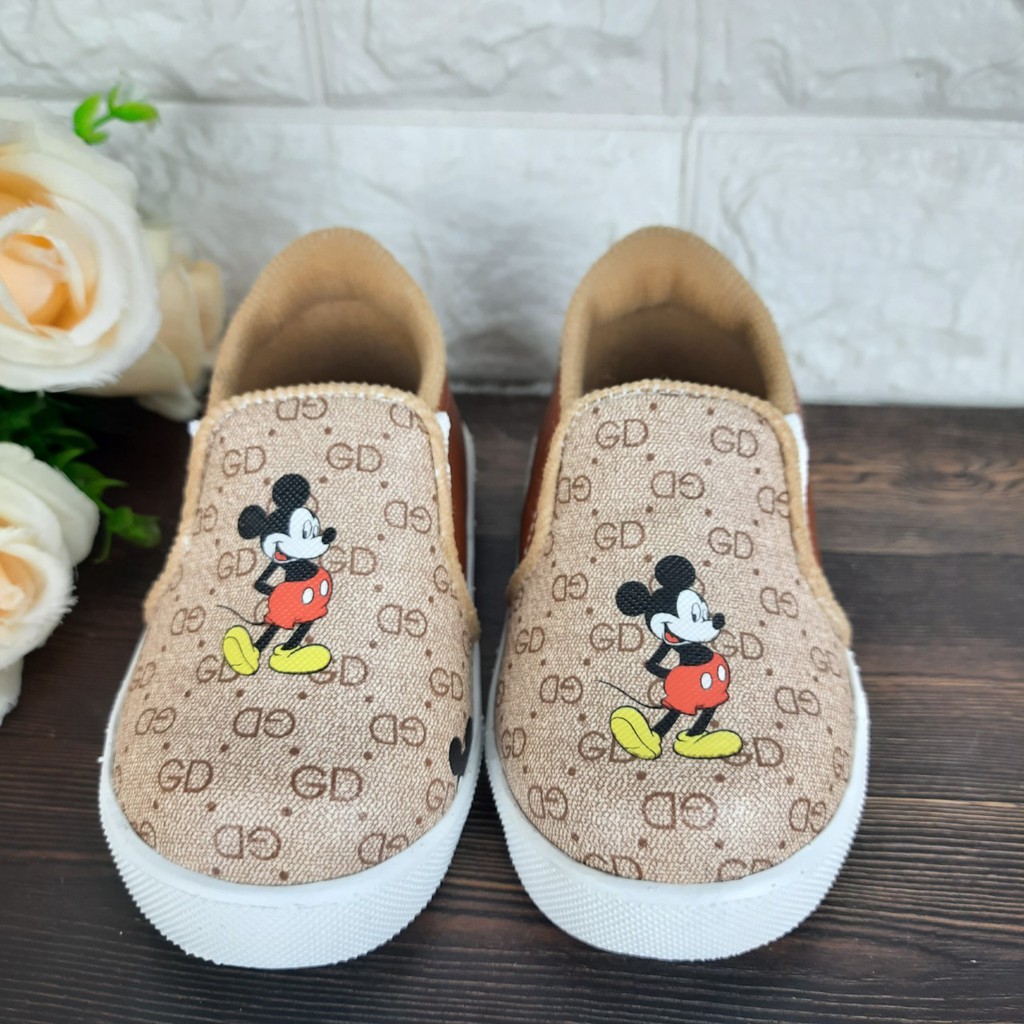 [TAMAN SEPATUKU] SEPATU TRENDY MURAH MICKEY MOUSE LUCU SLIP ON 1 2 3 4 5 6 TAHUN DAX05