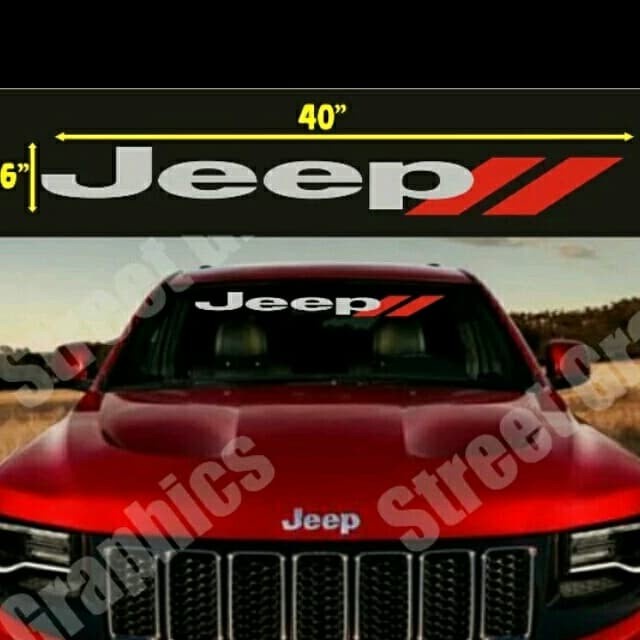 Stiker Mobil Jeep Cutting Sticker Jeep Kaca Mobil depan