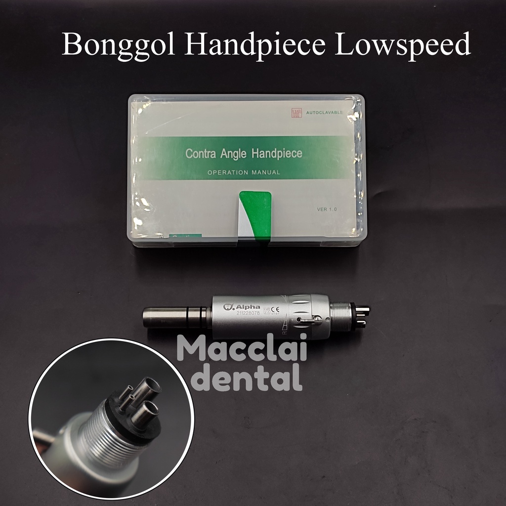 DENTAL BONGGOL HANDPIECE AIR MOTOR  LOWSPEED / LOW SPEED 4 HOLE GIGI UNIT