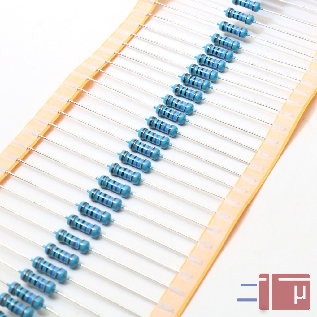 x10 Resistor 270R 270 Ohm 1/2W Metal Film 1% Taiwan Kaki Tembaga