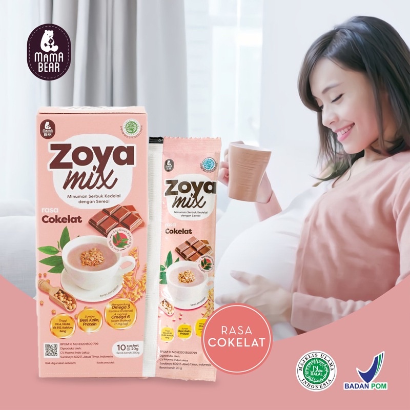 Castle - Mamabear Zoya Mix - Pelancar Asi Mama Bear - Asi Booster Sari Kacang Kedelai Daun Katuk