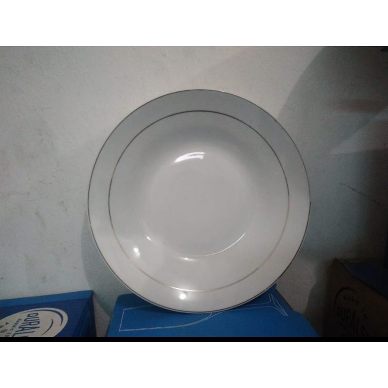 Piring makan ceramic / keramik merek nomuri 9inch standar SNI