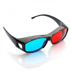 jual Kacamata 3D Frame Plastik NVidia Vision Red Cyan 3 D Glasses beli