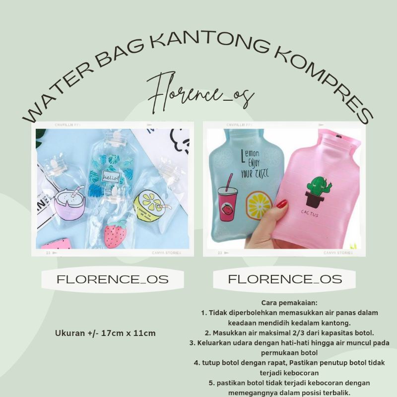 Water bag Kantong Kantung Air Alat kompres hot cold panas dingin