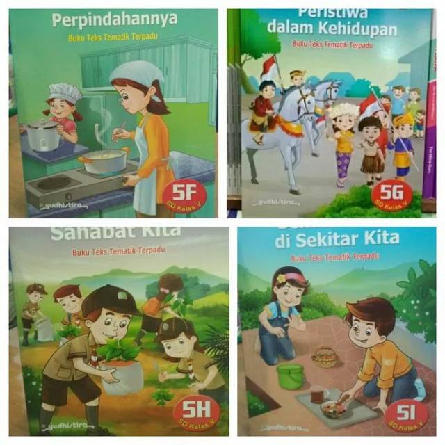 Buku SD Tematik 5F ,G ,H ,I revisi yudhistira