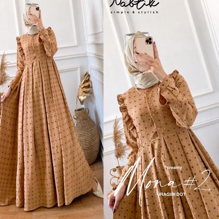 [RESTOK] Mona #1 #2 + Giska #1 #3 Dress by Ori Nabtik “Gamis Muslimah Toryburch & Air Flow Uragiri L