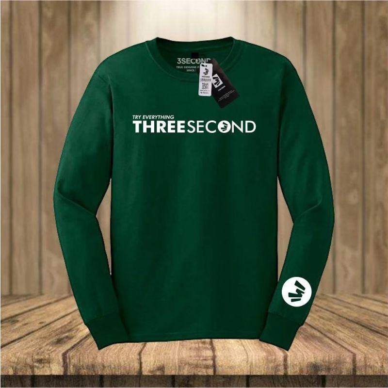 3Second Kaos Pria Lengan Panjang Distro Terlaris Baju Kaos Pria Wanita Distro Original Terbaru