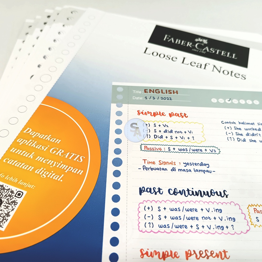 

Faber Castell - Loose Leaf Notes B5 - B - Biru - Pack