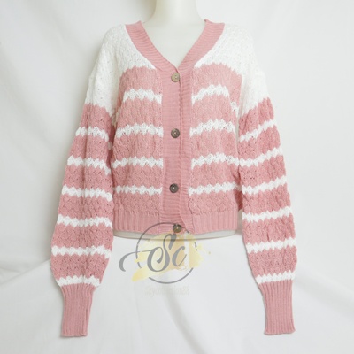 [✅COD]POPCORN TRIBAL CARDIGAN RAJUT WANITA / KARDIGAN OUTER KNIT RAJUT