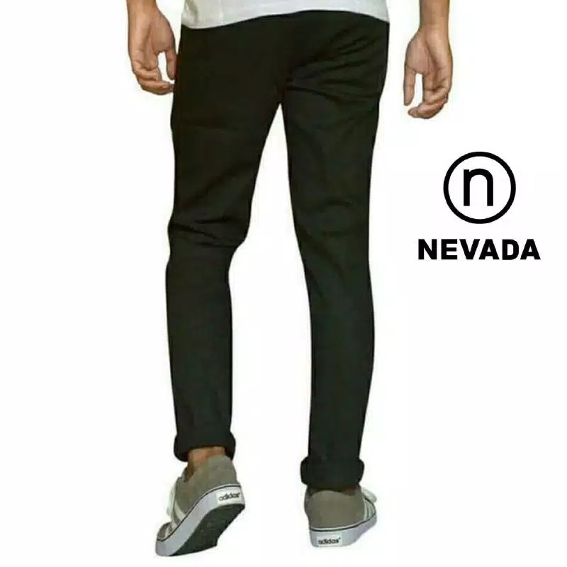 Celana Jumbo Chinos Panjang Pria Bahan Stretch Slimfit Abu Hitam Krem Mocca Cino Big Size 39 - 44