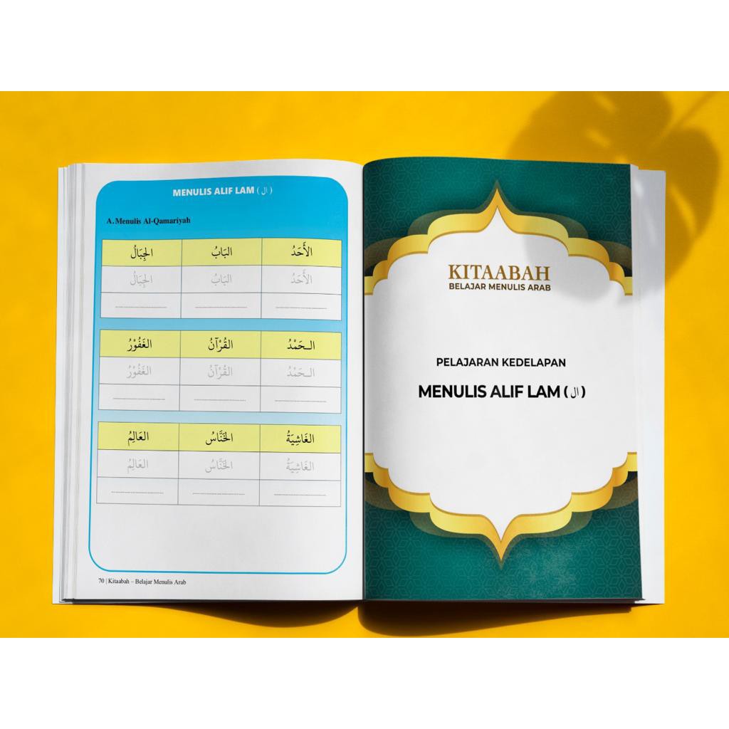 Buku Kitaabah Belajar Menulis Arab | Hijiaiyah | anak-anak dan dewasa Penulis Abu Ya'la Kurnaedi Lc.