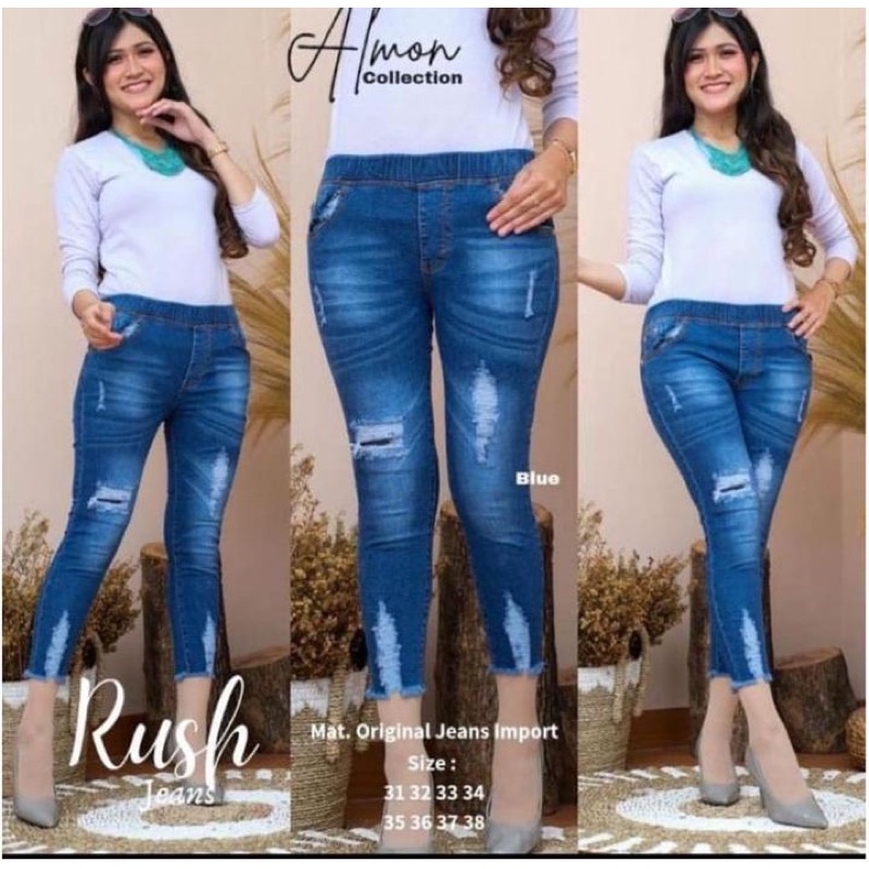 TERLARIS KHAYSA JEGGING JEANS RIPPED 7/9