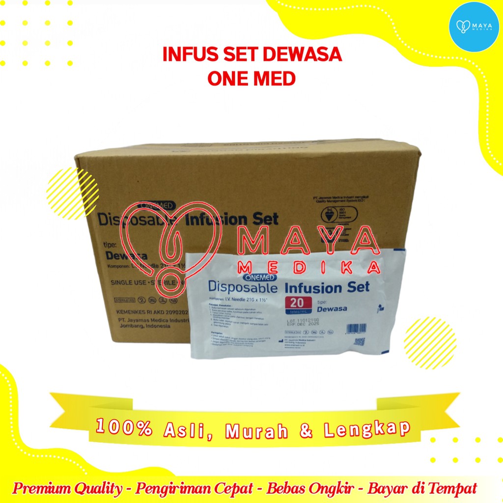 Jual Infus Set Set Dewasa Box Isi One Med Shopee Indonesia