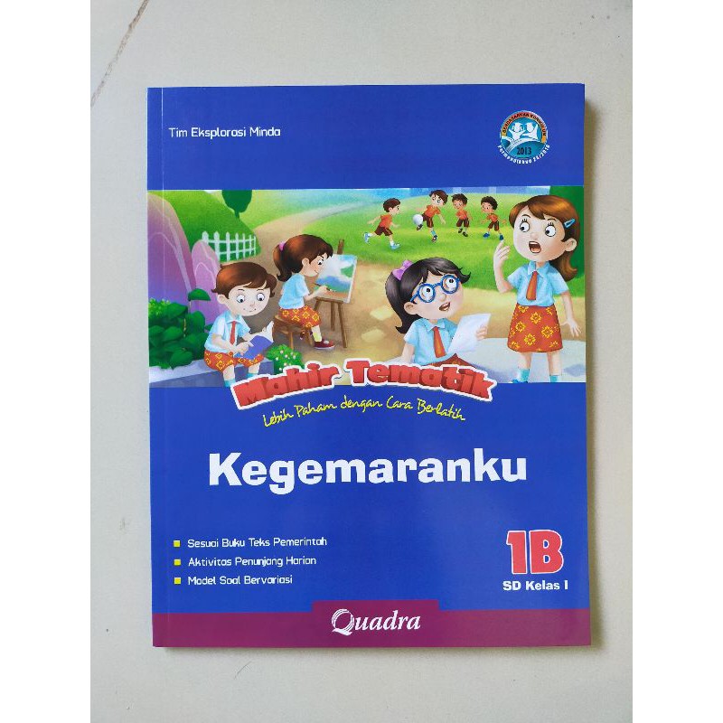 ORI satu paket buku mahir tematik K13 Quadra kelas 1 ABCD semester 1 edisi terbaru