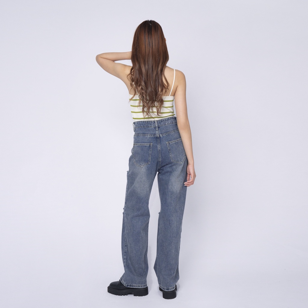 VIERLIN - Jeans 8027 - HIGHWAIST BAGGY LOOSE JEANS