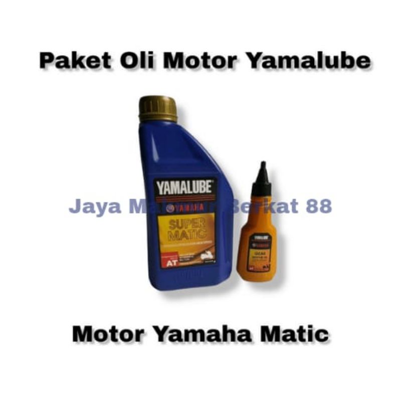 SALE - PAKET OLI YAMALUBE SUPER MATIC + YAMALUBE GEAR 100 ML FOR YAMAHA MATIC