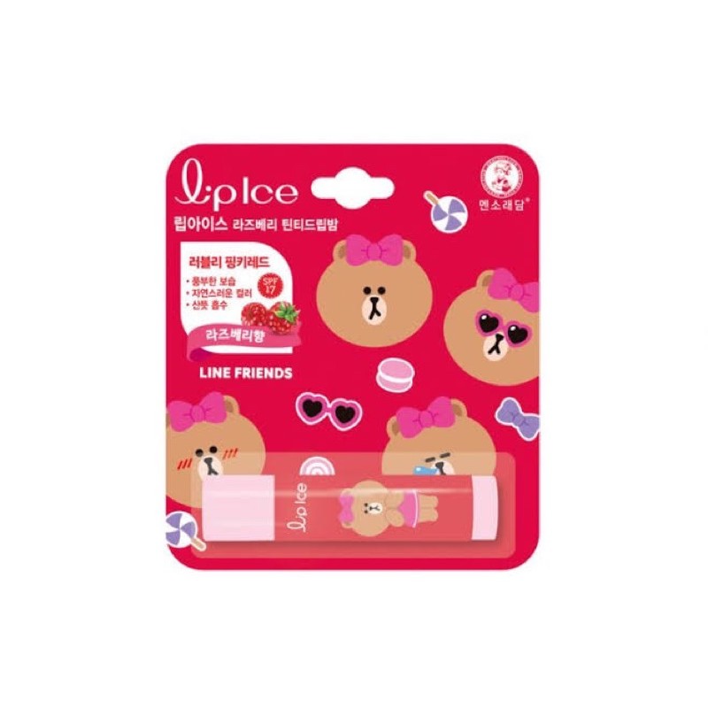 Lip Ice Korea LINE Friends rasa Raspberry