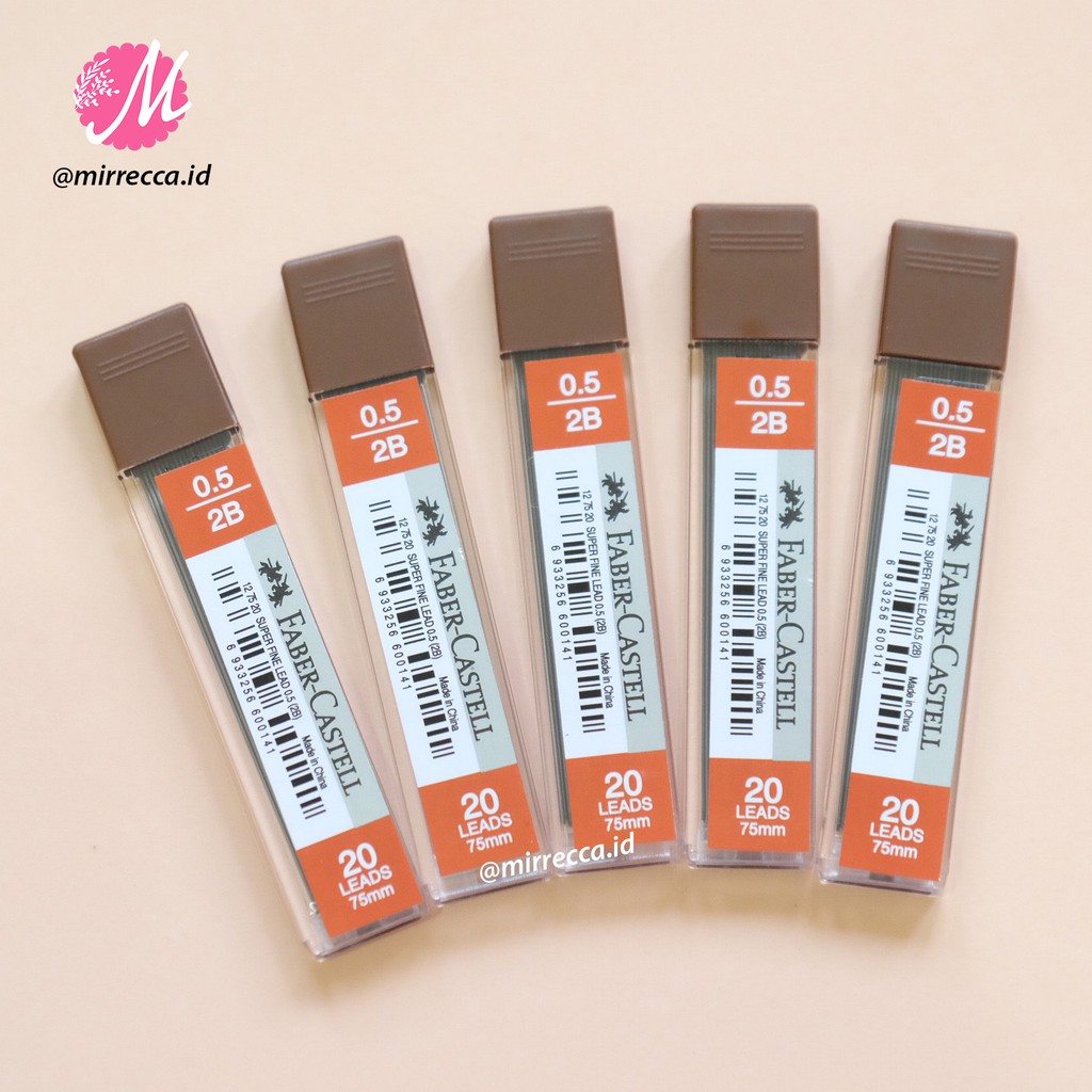 

REFILL ISI PENSIL MEKANIK 2B 0.5 FABER CASTELL SUPER FINE LEAD
