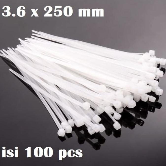 

Murah Kabel Ties Cable Ties Kabel Tis Cable Tie Klip 3.6X250Mm Isi 100Pcs