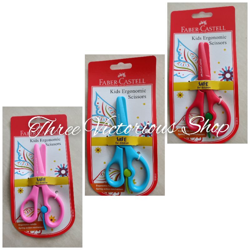 

original kids ergonomic scissors gunting faber Castell