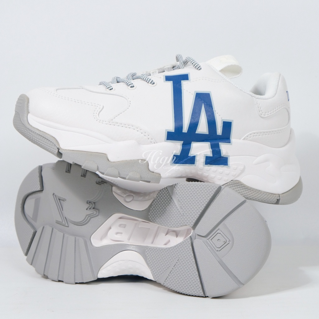 MLB LA Bigball Chunky Sneakers White/Blue 100% Original