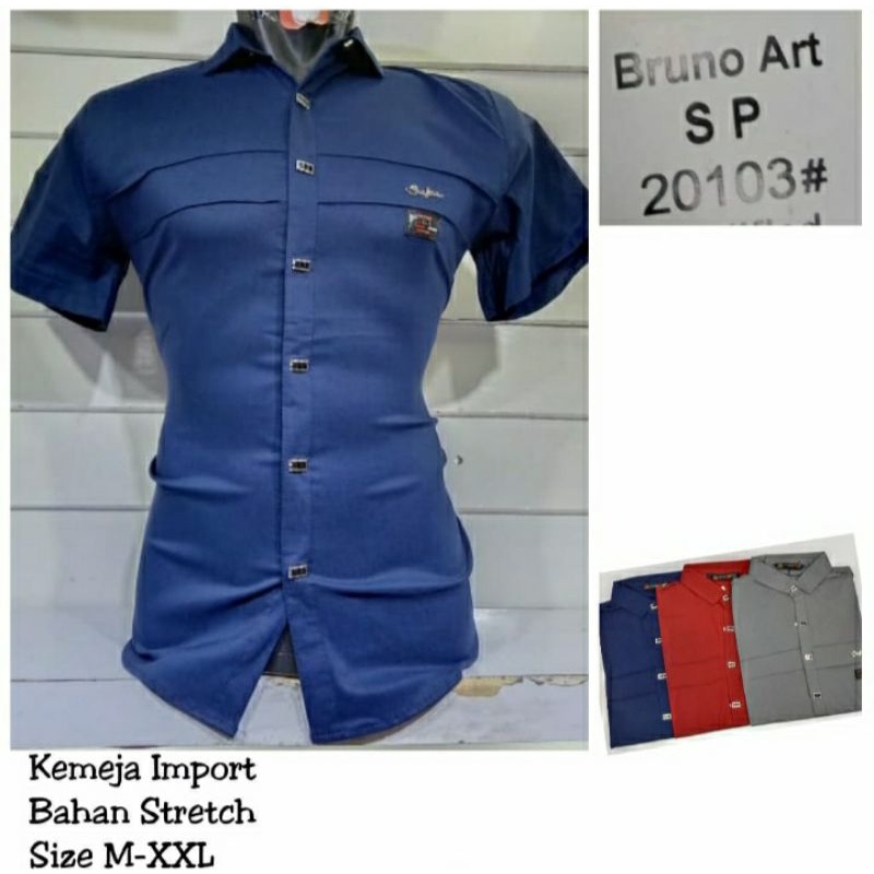 KEMEJA IMPORT KATUN STREET BRUNO ART SP20103