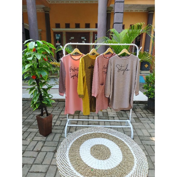 Mona Tunik Kaos Import Premium by Valent Hijab Fashion