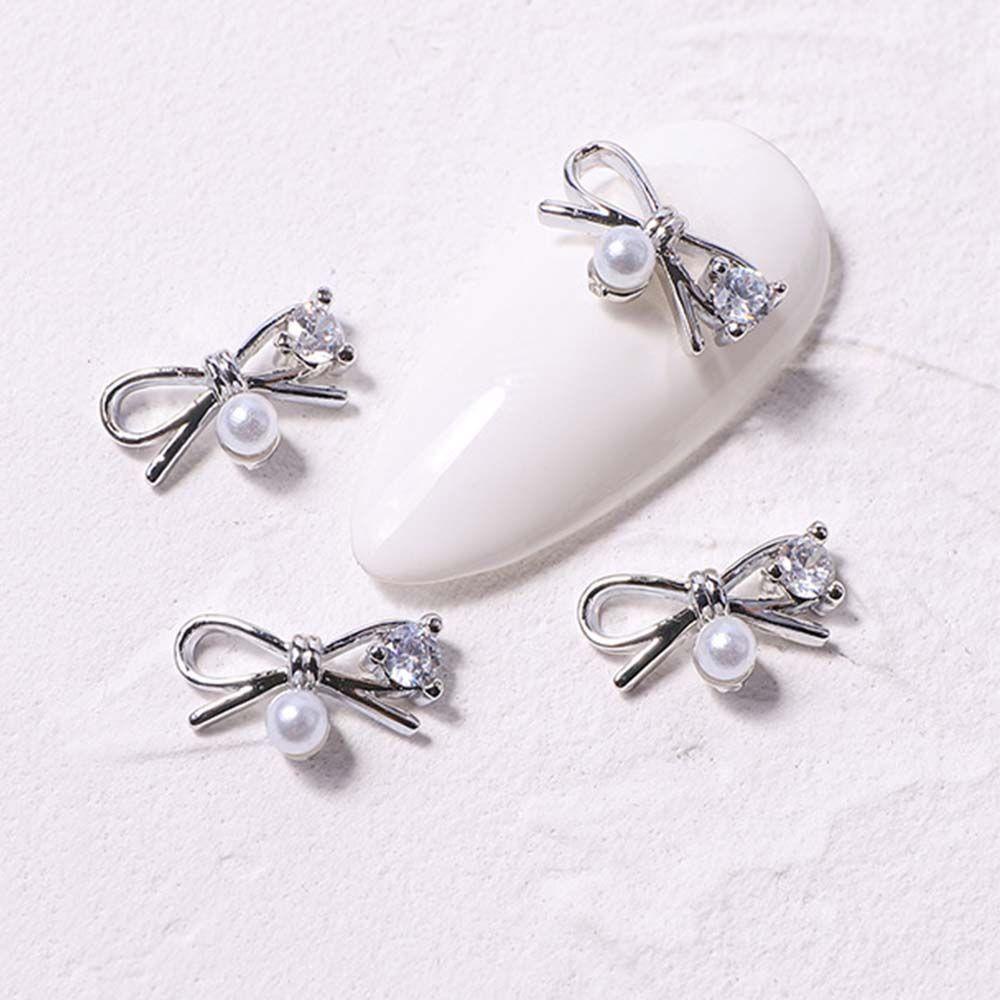 AUGUSTINA Agustin 3D Dekorasi Kuku Mewah Manicure Nail Drills Zirkon Kristal Nail Charms