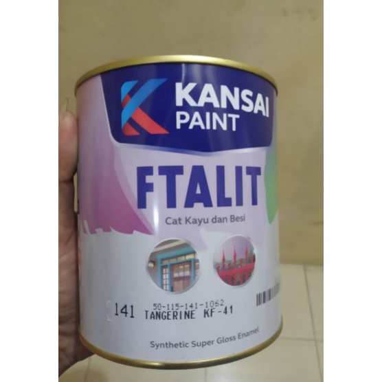 FTALIT CAT KAYU &amp; BESI 1KG WARNA TANGERINE (Coklat Muda)