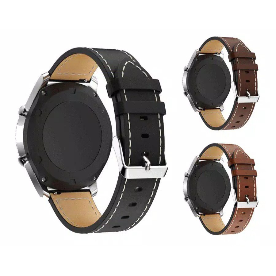 Strap Kulit 46mm LT02 - Strap Leather Samsung Galaxy Watch 46mm LT02