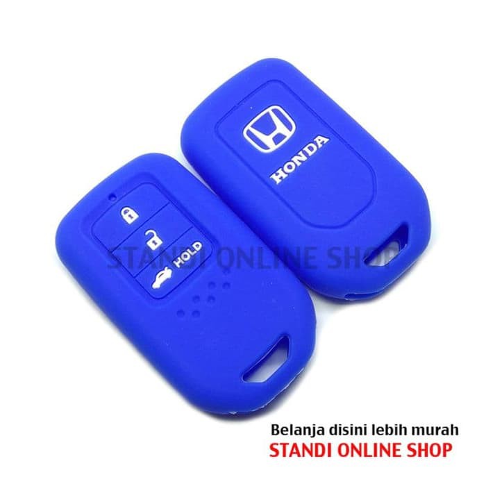 Kondom Kunci Silikon Remote Cover Honda All New CRV Turbo Biru