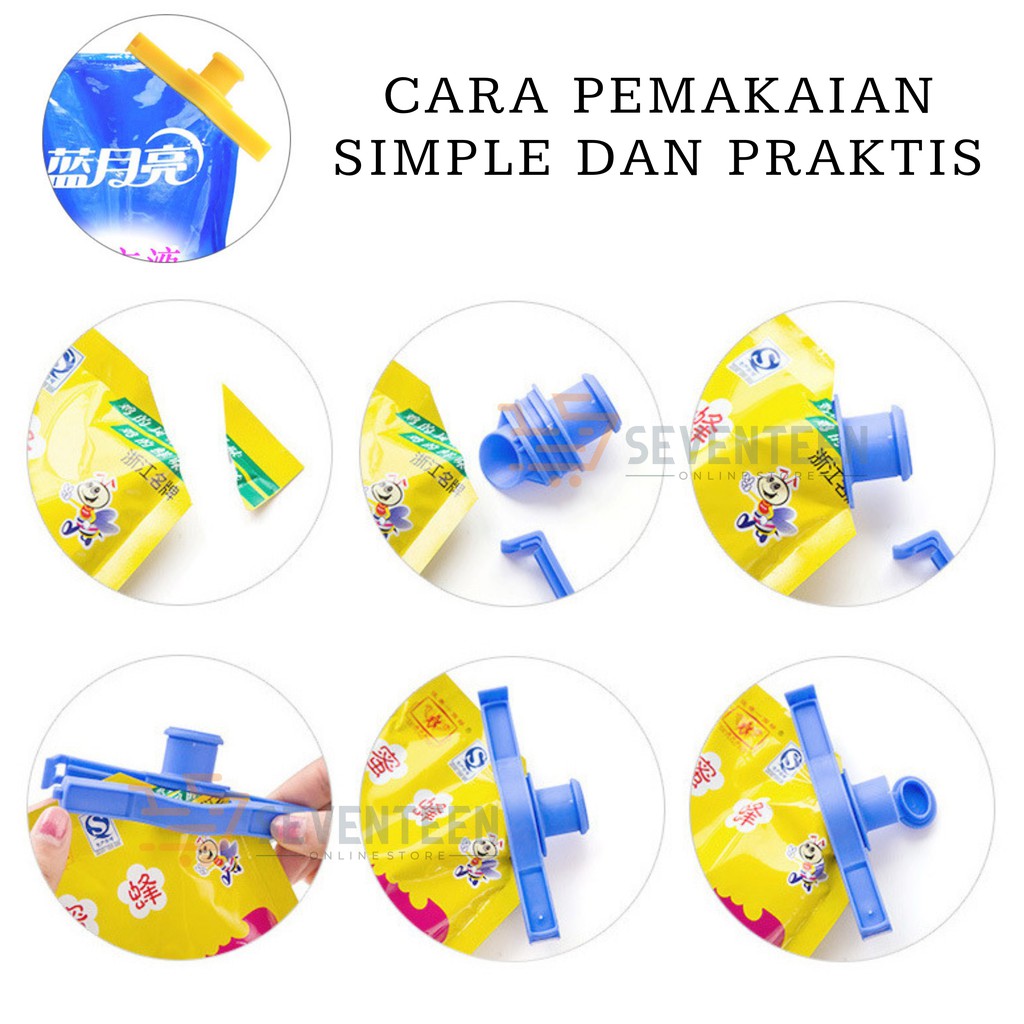 HOLDER KEMASAN TUANG SERBAGUNA / HOLDER PLASTIK BUMBU DAPUR DETERGEN / HOLDER KEMASAN SNACK CLIP