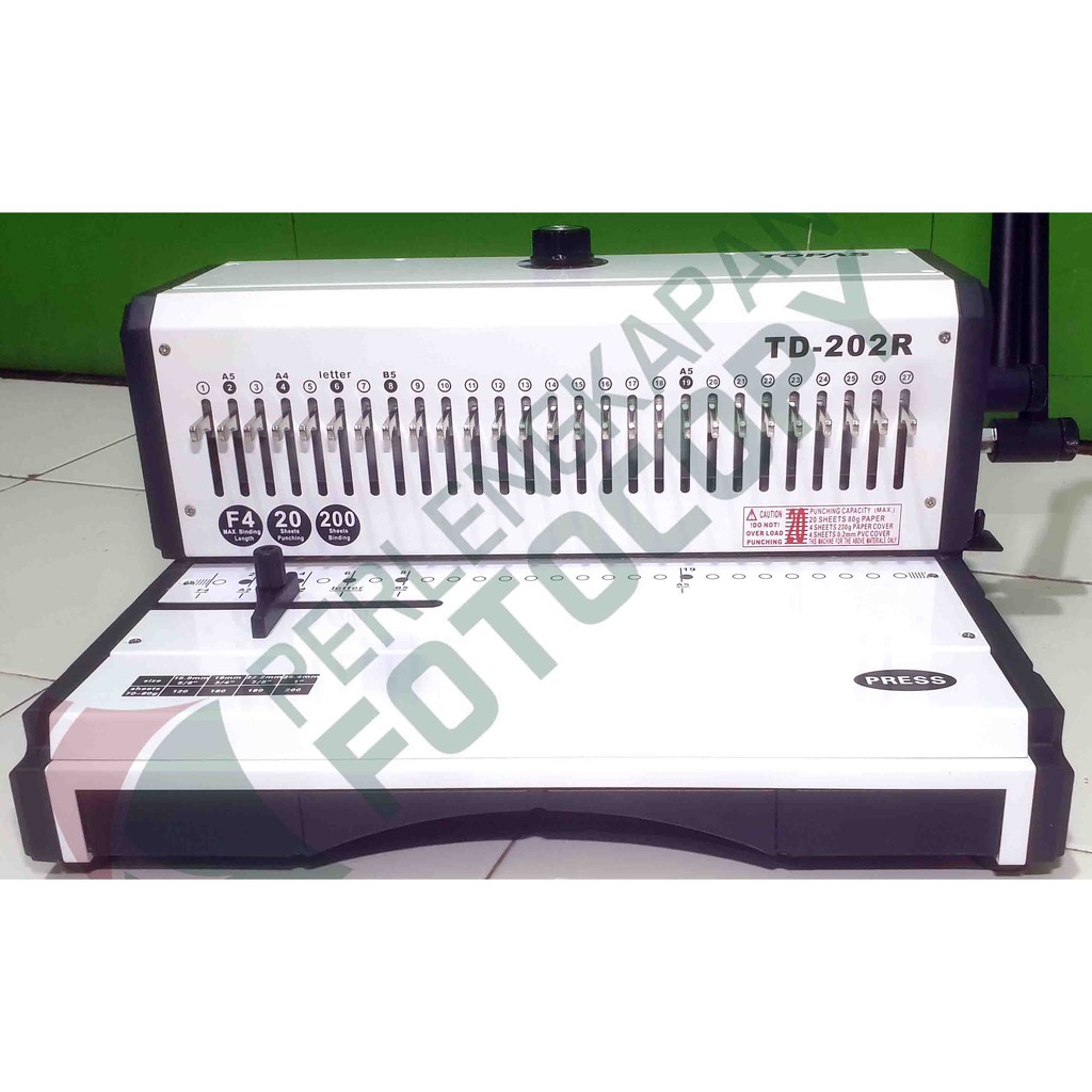 

Mesin Ring Kawat TOPAS TD 202R Pitch 2:1 - Lobang Bulat F4