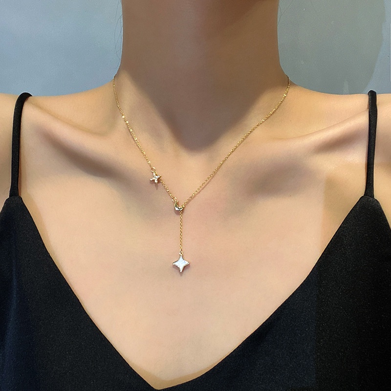 Kalung KL90 Stainless Steel / Titanium Made in Korea Premium Fashion Wanita Kalung unik Lucu Keren /Deluna/BS