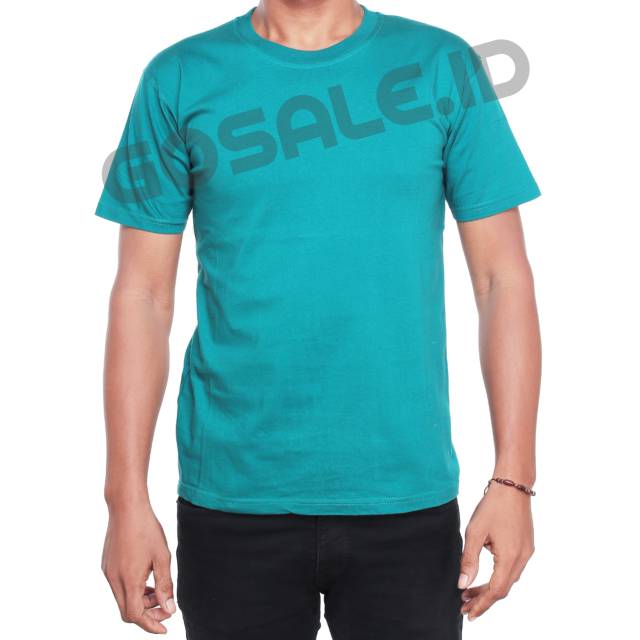 Kaos Katun/Cotton Polos Oblong Hijau Botol Lengan Pendek