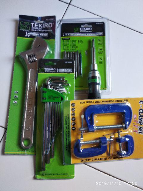 Kunci L Bintang Tekiro Non Lubang - Torx Key Set 9 Pcs