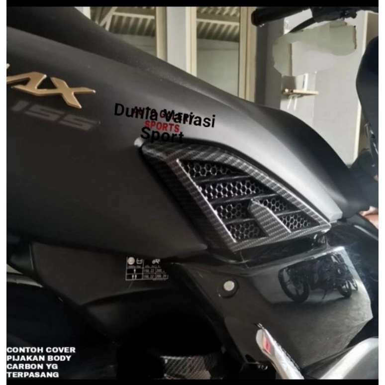 cover pijakan kiri kanan tutup body Nmax 2020 NEMO carbon