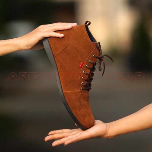 SEPATU KASUAL TYPE BRODO COKLAT KANTOR PRIA / SEPATU TERLARIS DAN MURAH.