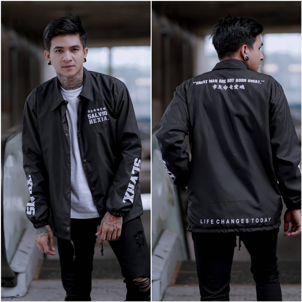 JAKET PRIA - JAKET COACH SALVIO HEXIA - JAKET WINDBREAKER - JAKET PARASUT-Great Man NS