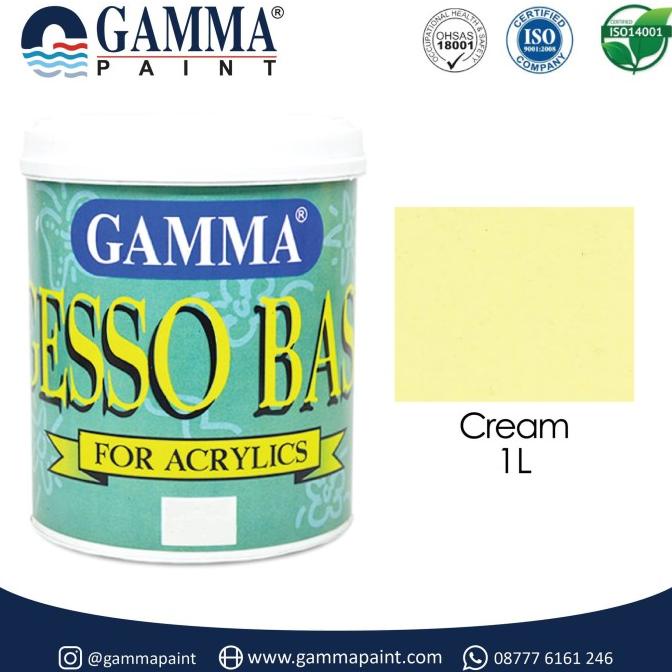 Gamma GESSO BASE - CREAM - Cat Tembok Semi Gloss 1L